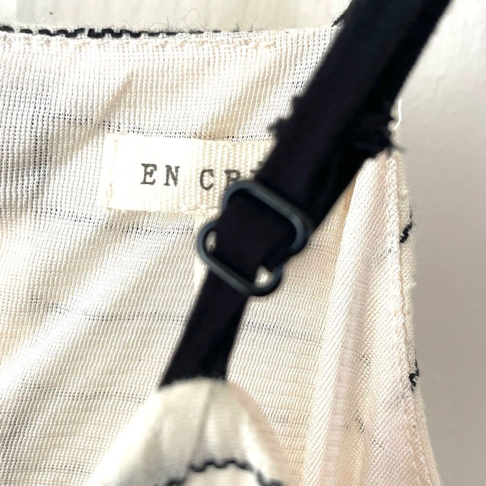 En Crème black and white striped sleeveless dress - Picture 6 of 12